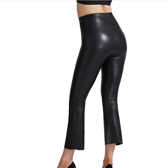 commando Faux Leather Flare Crop Pull-On Pants - Picture 2 of 6